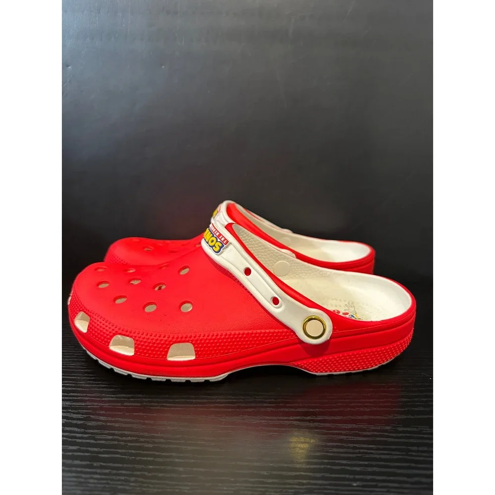 Crocs Sonic the Hedgehog Classic Clogs Red White Mens 9 Womens 11 Shoes